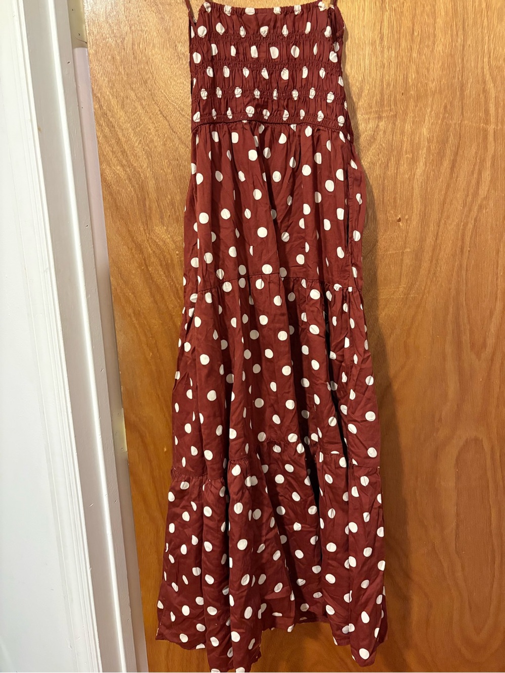 GAP Polka Dot Smocked Maxi Dress - Picture 4 of 6